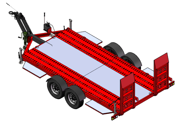 厦带式装备转运拖车底盘